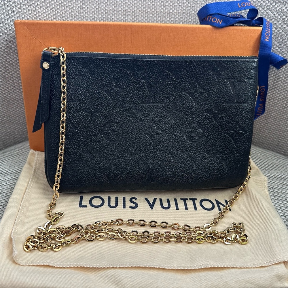 Louis Vuitton Black Leather Chain Bag ❌SOLD❌